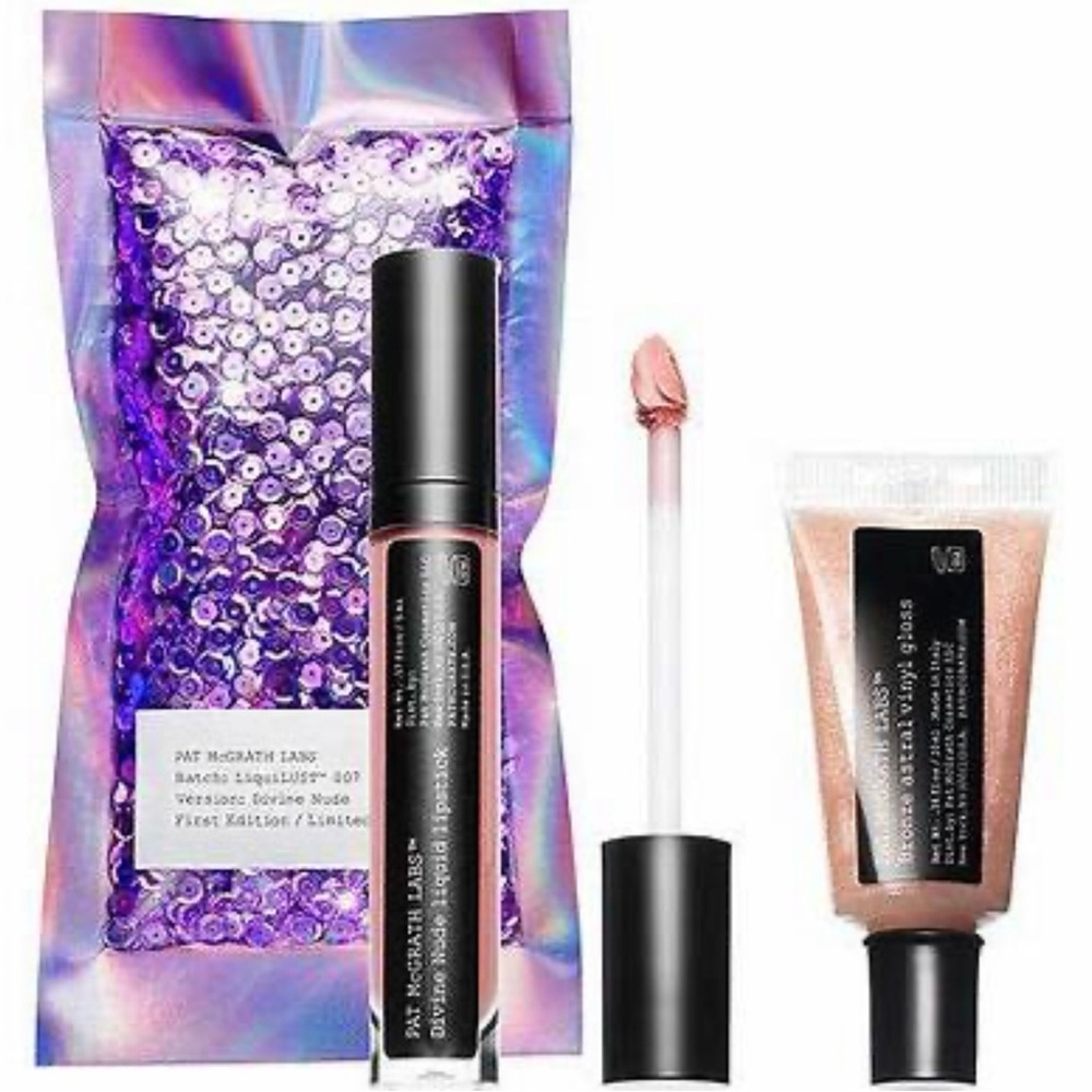 PAT McGRATH LABS LiquiLUST 007 Divine Nude & Astral Vinyl Gloss Lip Kit, NEW NIP - Picture 1 of 11